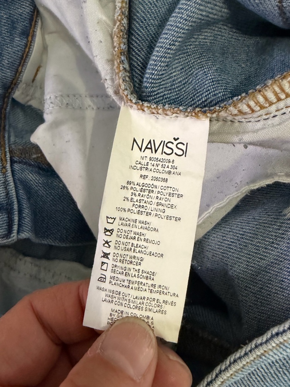 Navissi Light Blue Distressed Straight-Leg Jeans - Picture 8 of 11